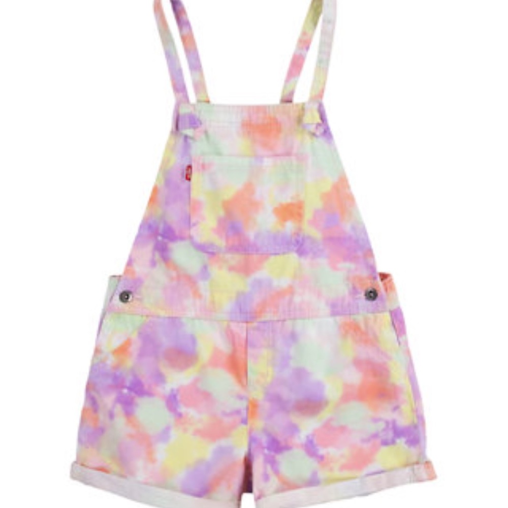 NEW Levi's | Girl's Tie Dye Overalls size 6x